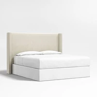 Arden 60" Beige Upholstered King Headboard
