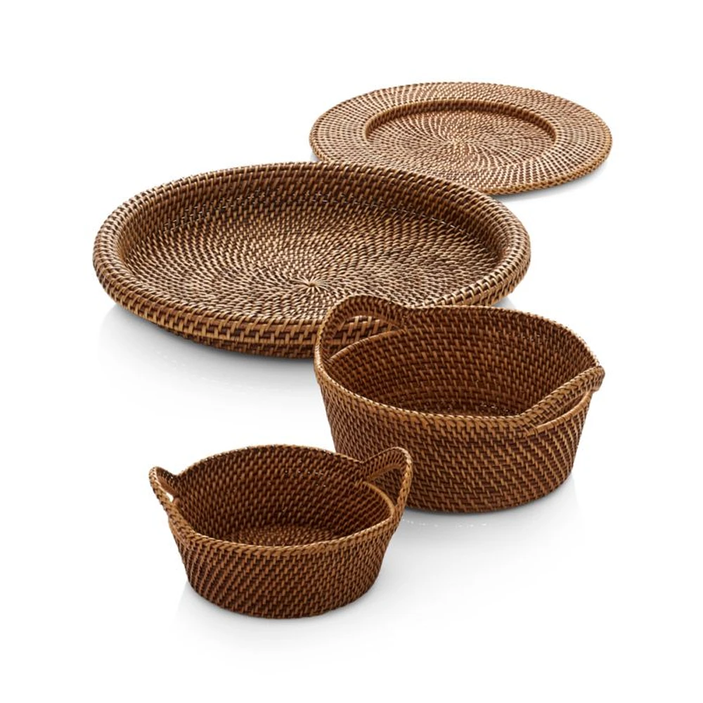 Artesia Large Honey Rattan Bread Basket.
