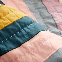 Asha Rainbow Organic Cotton Kids Twin Quilt