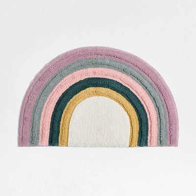 Asha Rainbow Cotton Kids Bath Mat