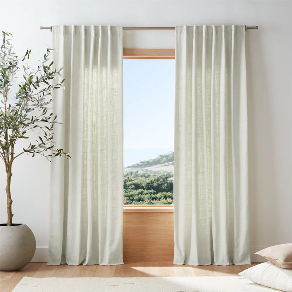 Ashbery Ivory Window Curtain Panel 52"x84"