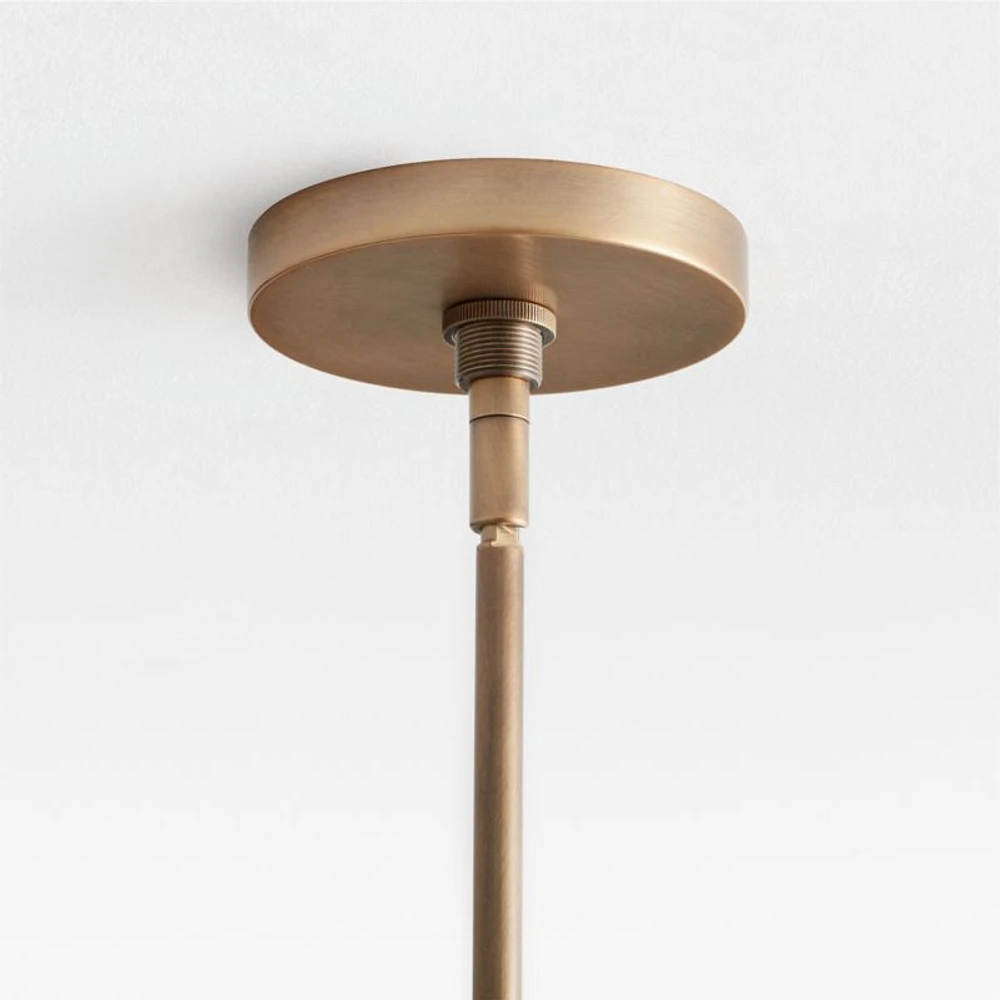 Aster Milk Glass Pendant Light
