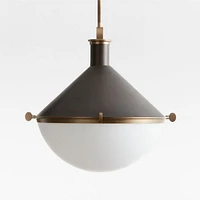 Aster Milk Glass Pendant Light