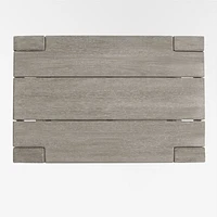 Ashore Grey Mahogany Wood Outdoor Drink Stand