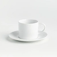 Aspen 9-oz. Porcelain Cup and Saucer