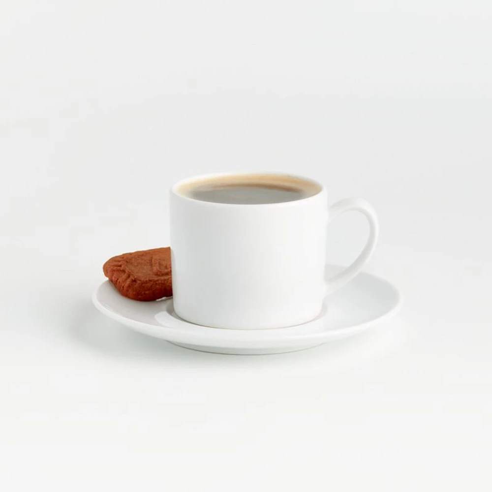 Aspen 4-oz. Porcelain Espresso Cup with Saucer
