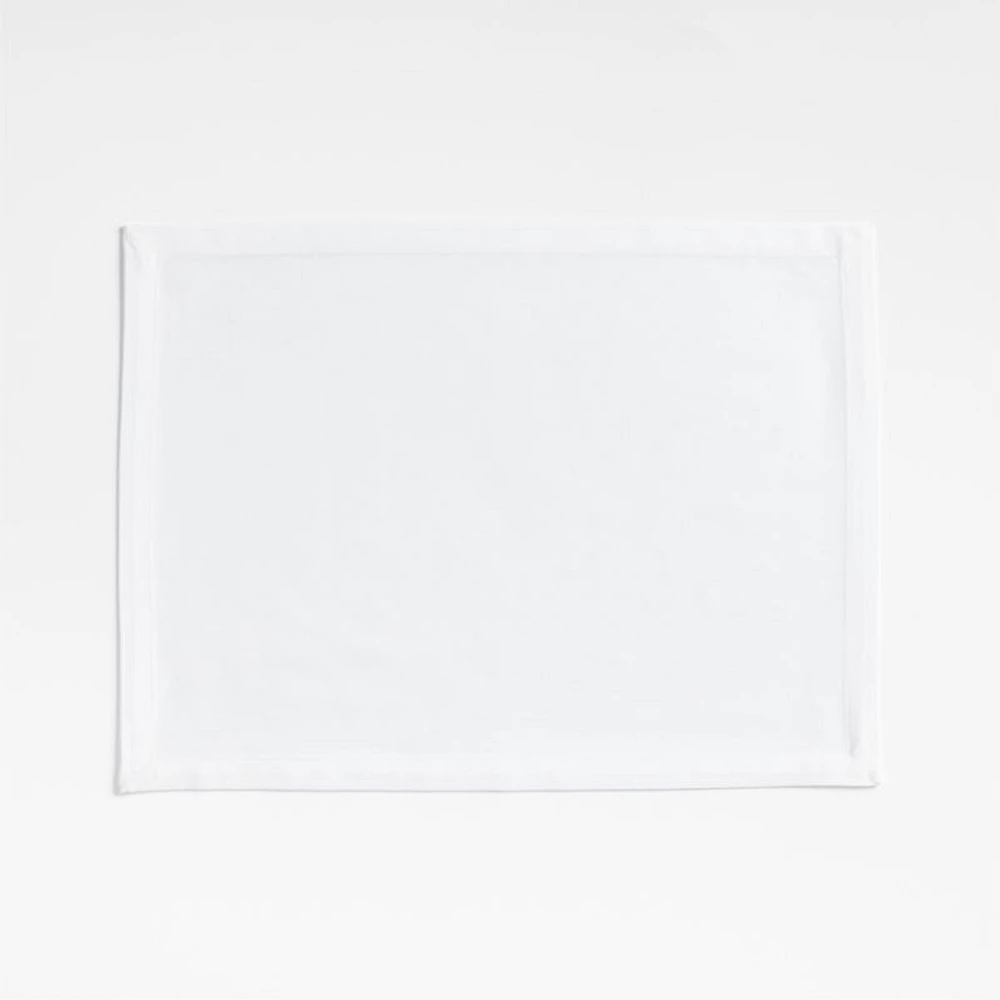 Aspen Crisp White Organic Cotton Placemat
