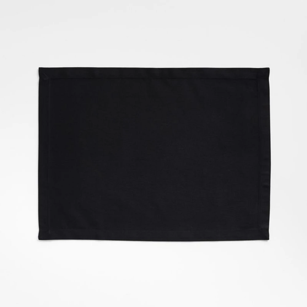 Aspen Ink Black Organic Cotton Placemat