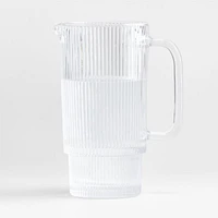 Atwell 52-oz. Ribbed Glass Pitcher