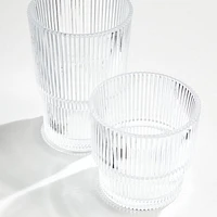 Atwell 11-Oz. Stackable Ribbed Double Old-Fashioned Glass