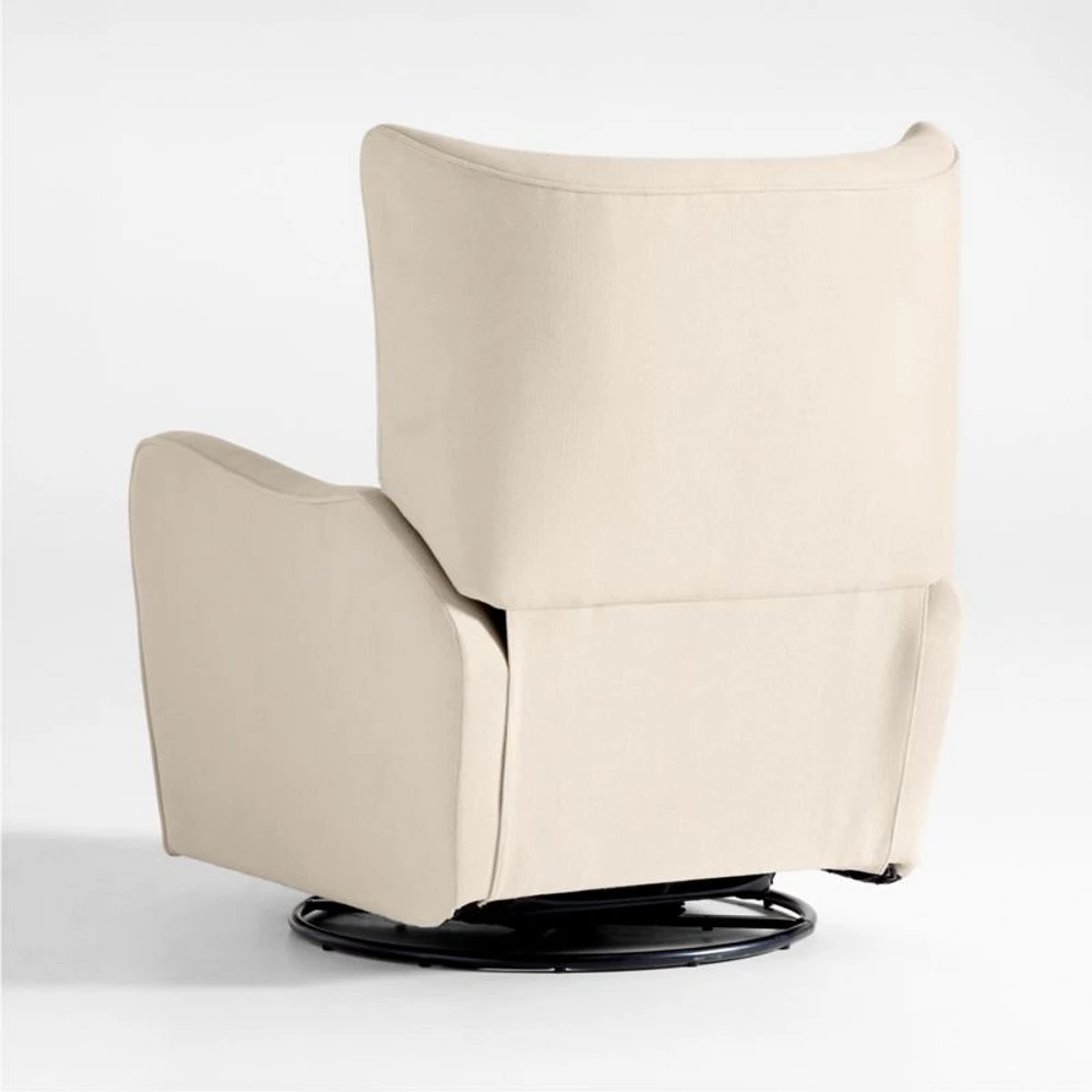 Aurora Natural Nursery Electronic Power Recliner with Night Light