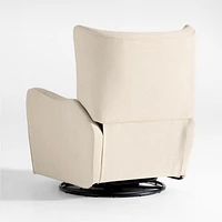 Aurora Natural Nursery Electronic Power Recliner with Night Light