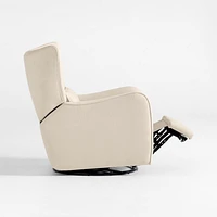 Aurora Natural Nursery Electronic Power Recliner with Night Light
