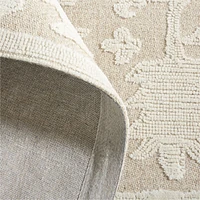Avalon Wool Hand-Tufted Taupe Rug Swatch 12"x18"