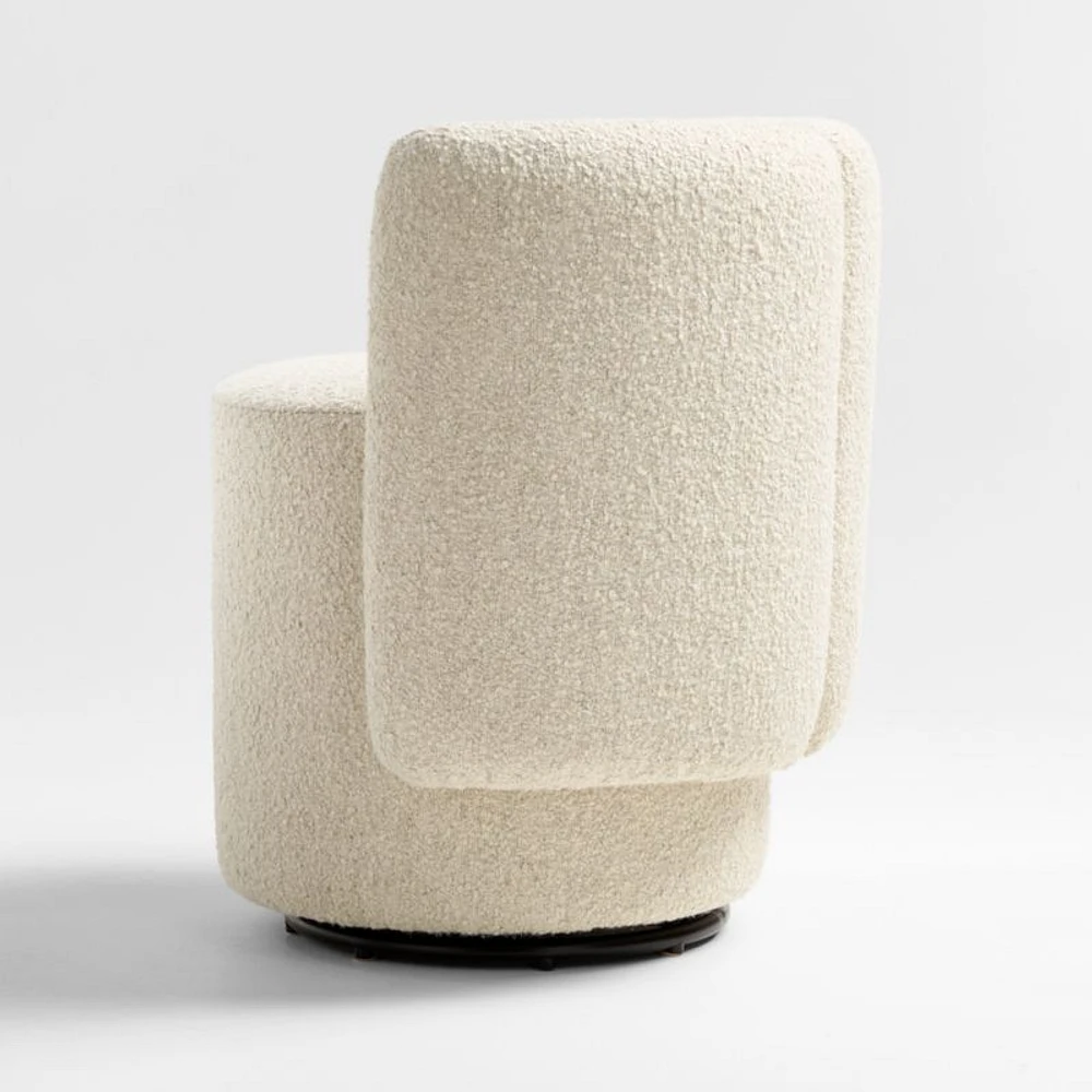 Wills Upholstered Swivel Dining Chair by Brigette Romanek