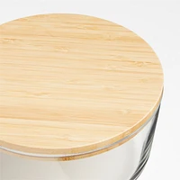 20-Piece Round Glass Food Storage Set with Bamboo Lids