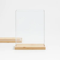 Rectangular Acrylic Kitchen Pantry Storage Container with Bamboo Lid