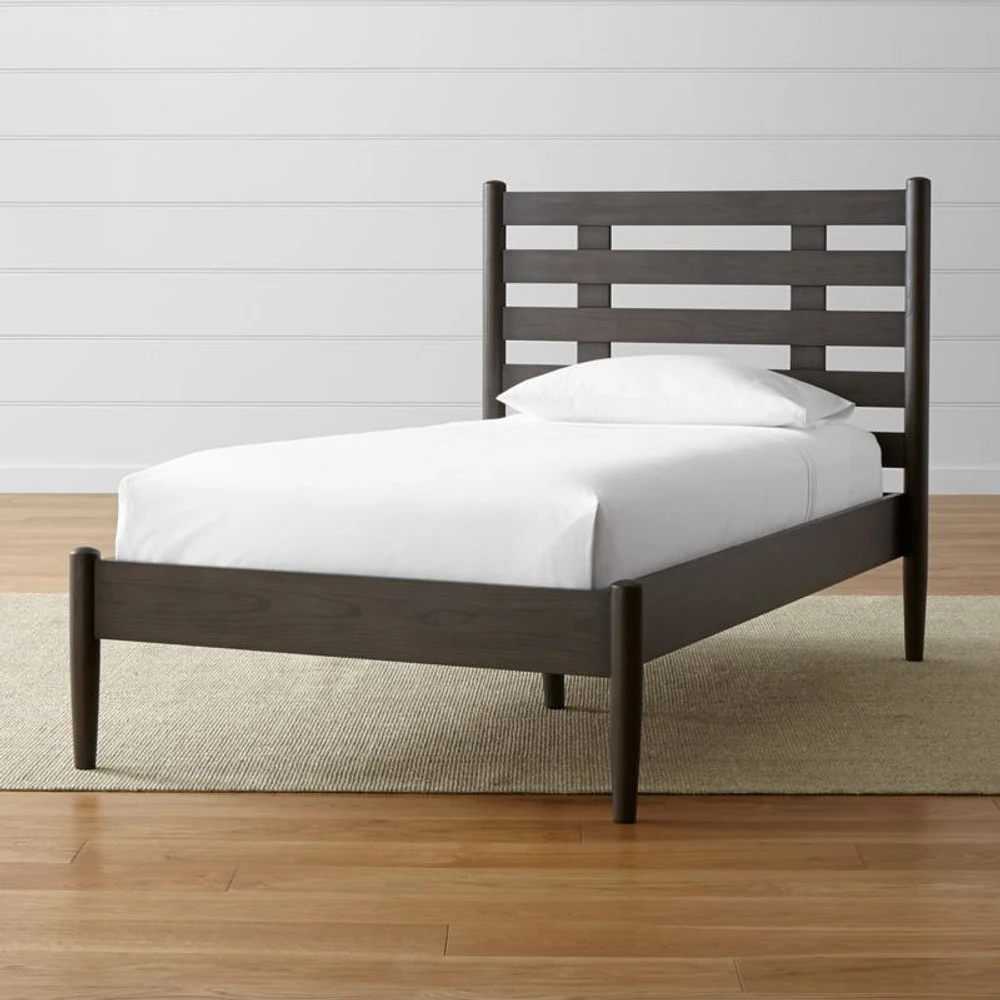 Barnes Smoke Brown Twin Bed
