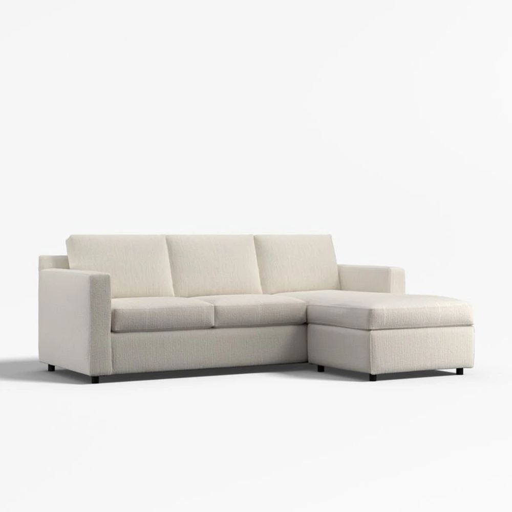 Barrett II 91" Reversible Storage Chaise Lounge Sectional Sofa