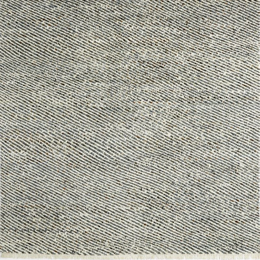 Basel Wool Hand-Knotted Blue and Sage Green Area Rug 8'x10'