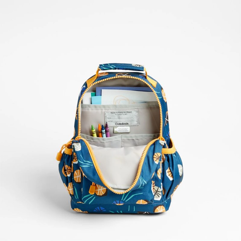 Basketball Small Kids Backpack with Side Pockets