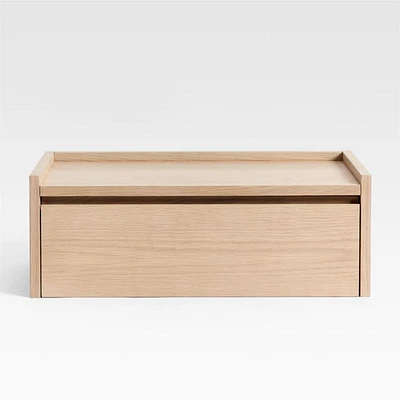Batten 23.5" White Oak Floating Nightstand