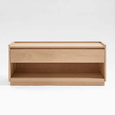 Batten 47.5" White Oak Storage Bench