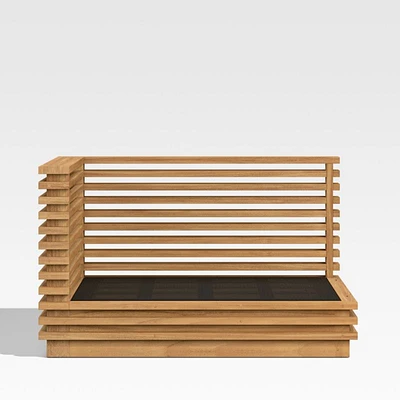 Batten Natural Teak Outdoor Sectional Chair