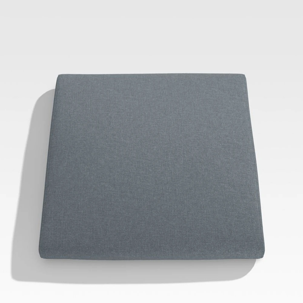 Batten Canvas Haze Blue Sunbrella ® Outdoor Side Chair Cushion