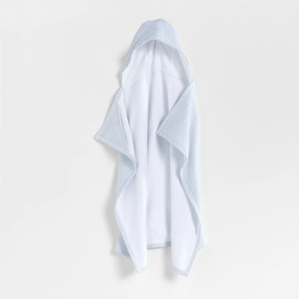 Baby's First Blue Organic Hooded Baby Towel