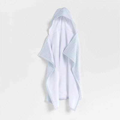 Baby's First Blue Organic Hooded Baby Towel