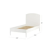Hampshire Natural Brown Wood Arched Kids Twin Bed