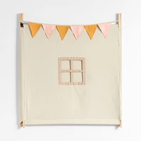 Beige Collapsible Kids Canvas Play Tent