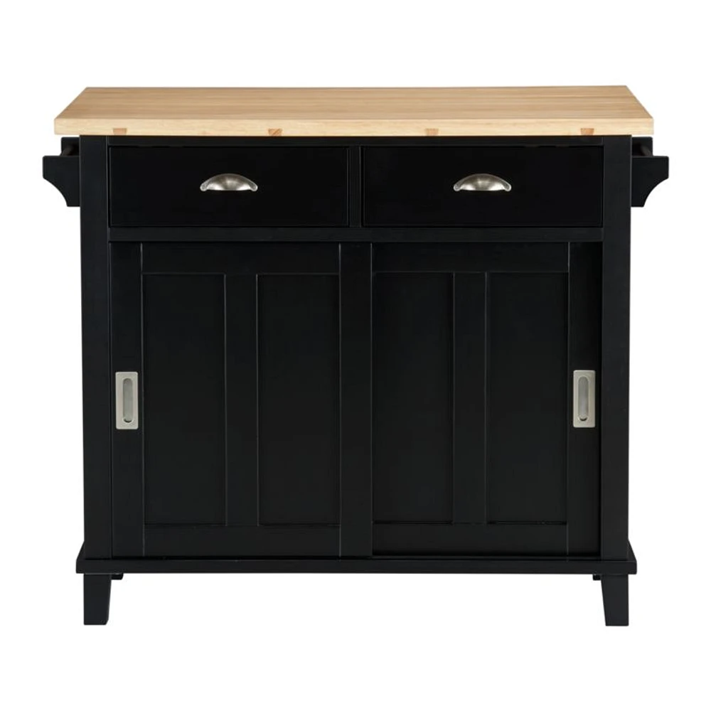 Belmont Black Kitchen Island