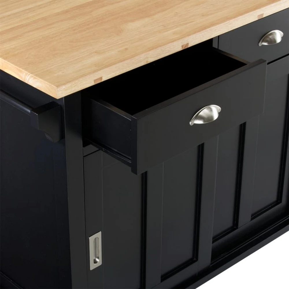 Belmont Black Kitchen Island