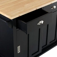 Belmont Black Kitchen Island