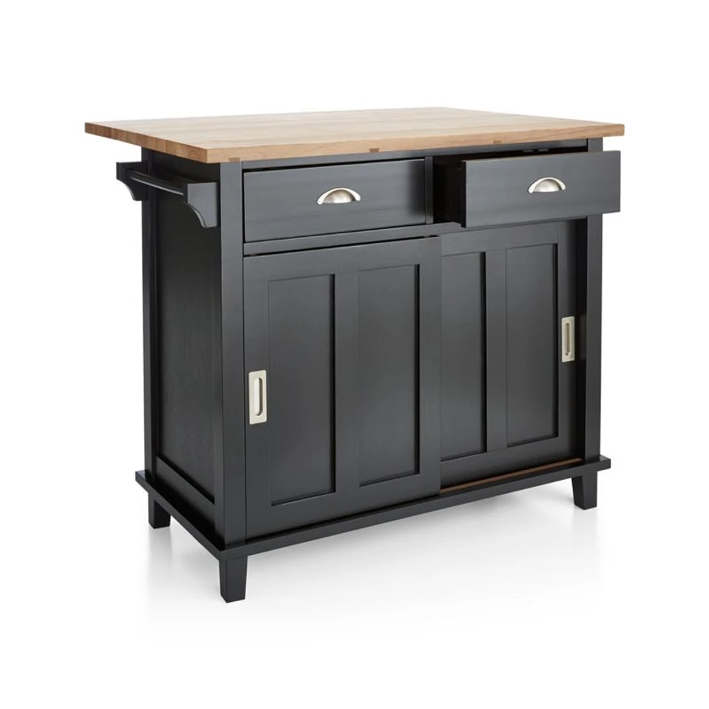 Belmont Black Kitchen Island
