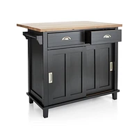 Belmont Black Kitchen Island