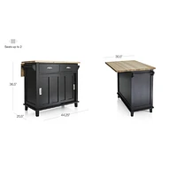 Belmont Black Kitchen Island