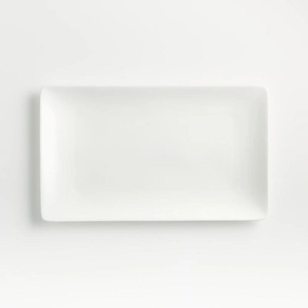 Bennett White Rectangular Bone China Platter