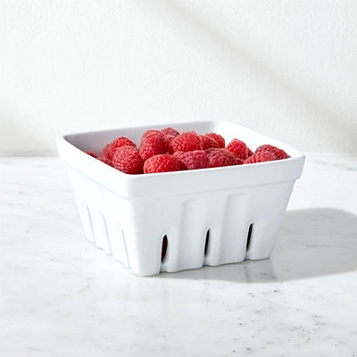 Berry Box White Porcelain Colander