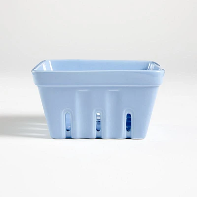 Blue Porcelain Berry Box Colander