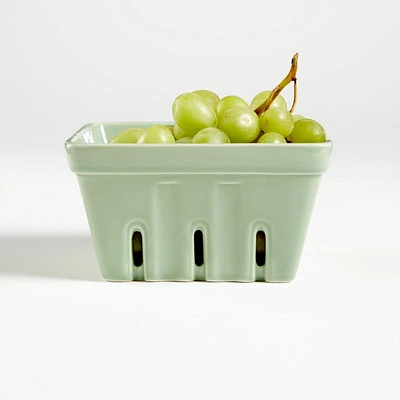 Mint Berry Box Porcelain Colander