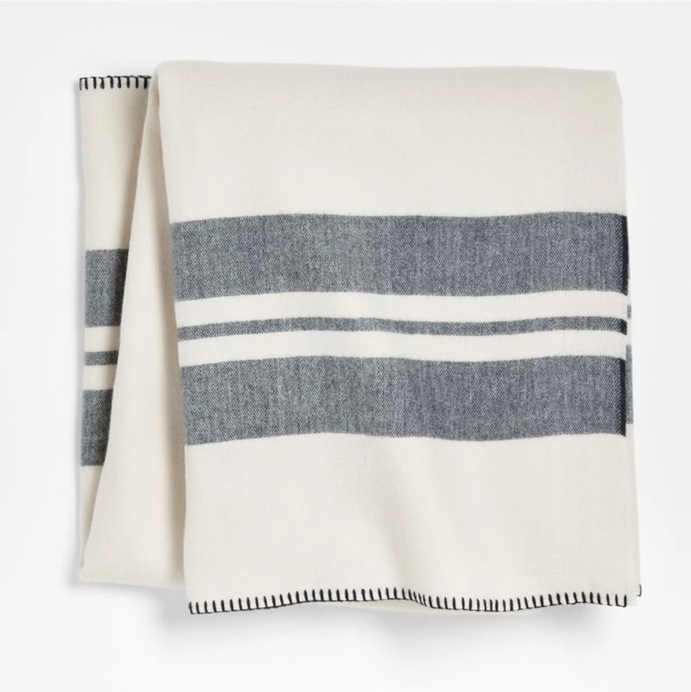 Black and White Striped Kids Blanket