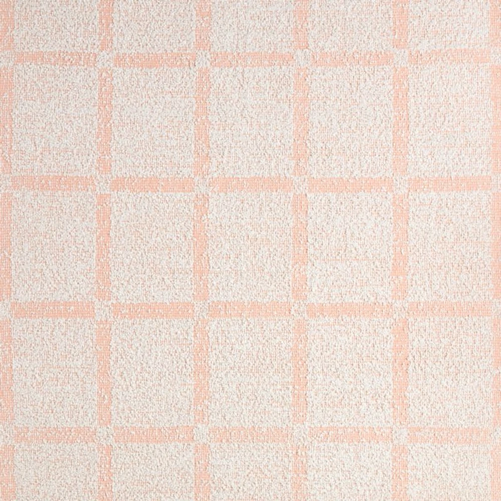 Boucle Elegant Pink Hand Woven Flatweave Kids Performance 12"x18" Rug Swatch