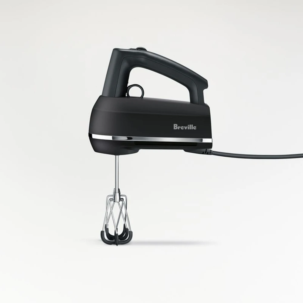 Breville ® Handy Mix Scraper ™ 9-Speed Hand Mixer in Black Truffle