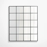 Bridget Classic Rectangular Window Pane Wall Mirror 45"x55"