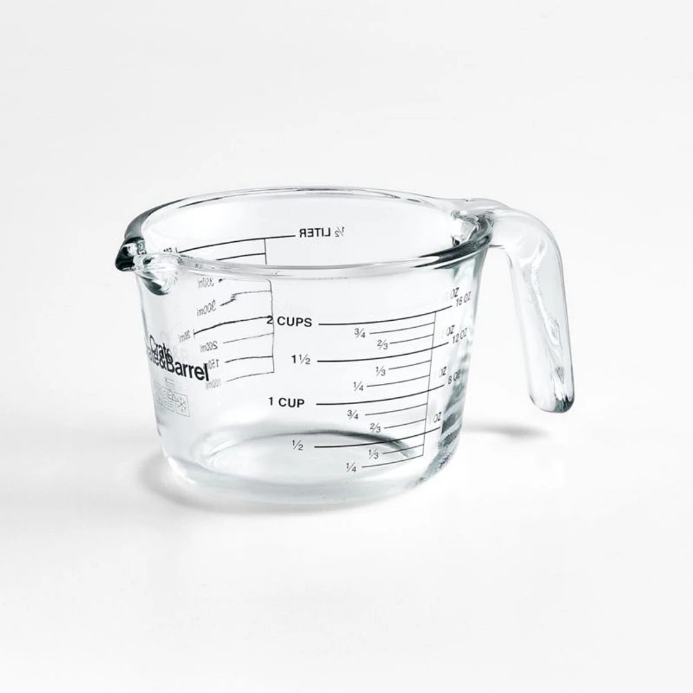 Crate & Barrel -Cup Glass Measuring Cup