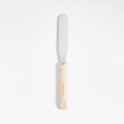 Crate & Barrel Straight Icing Spatula with Beechwood Handle