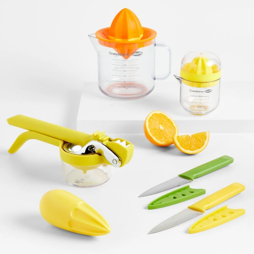 Crate & Barrel Yellow Citrus Knife
